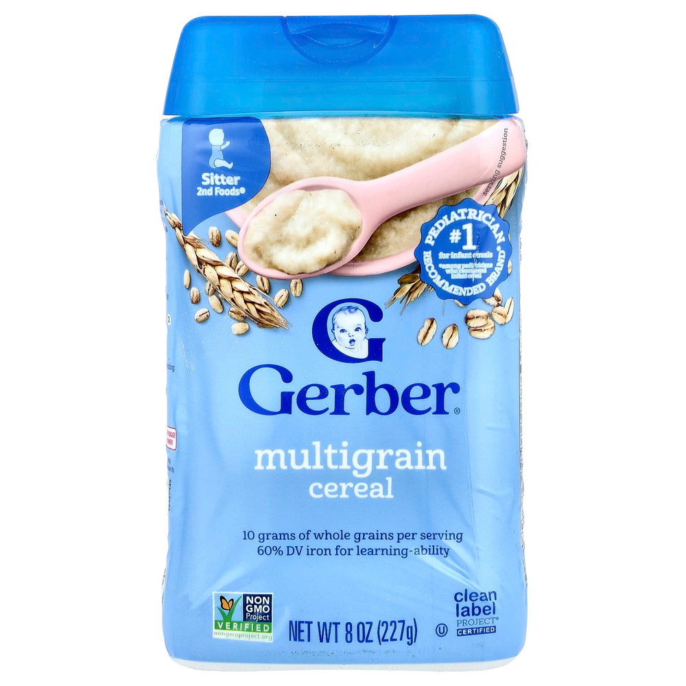 Gerber, Детские хлопья, продукты для 2-х видов, из нескольких злаков, 227 г (8 унций)