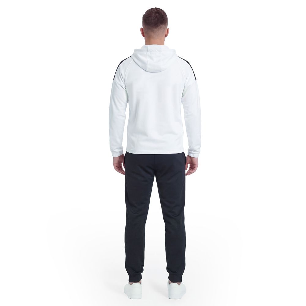 Костюм спорт. муж. с капюш. MIKASA MT550/701-078-3XL, р.3XL, 100% полиэстер, бело-черно-красный