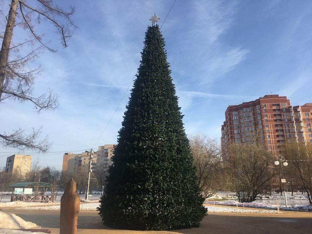 уличная ель каркасная