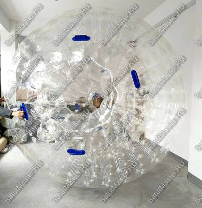 Гидро/аква зорб "Кристалл", ТПУ, диаметр 2,8 м, два входа