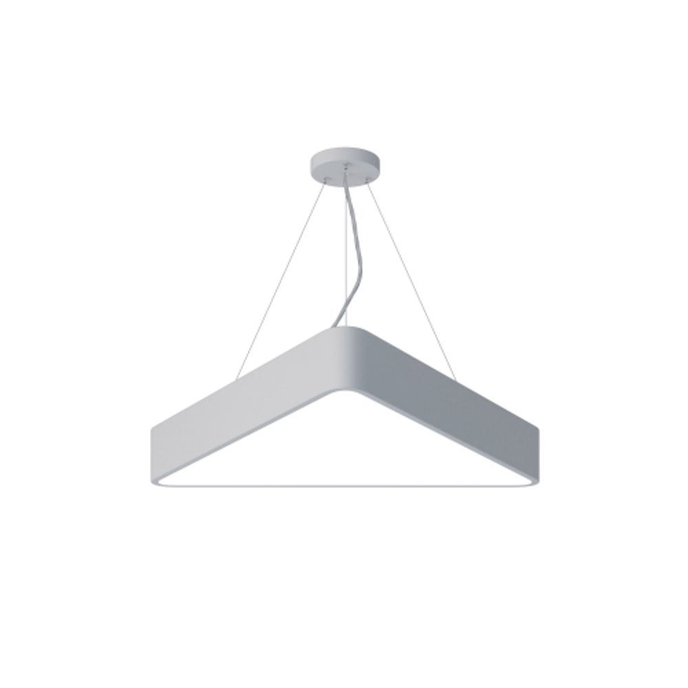 Светильник LED ЭРА Geometria SPO-151-W-40K-030 Delta 30Вт 4000К 3000Лм IP40 600*600*80 белый подвесной | Декоративные светильники Geometria