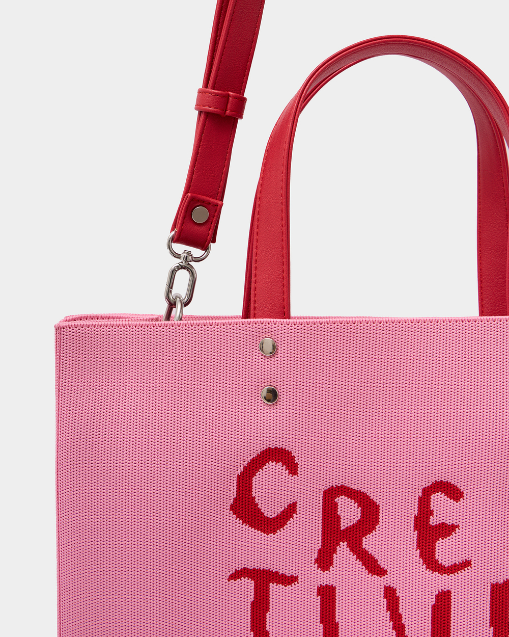 Текстильная сумка At Ease (красный-розовый)