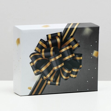 Коробка крышка-дно "Лента", без окна, 18 х 15 х 5 см