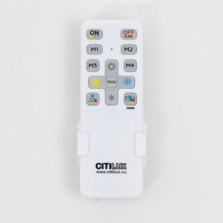 Потолочный светодиодный светильник с пультом ДУ Citilux Купер RGB Черный CL724K105G1