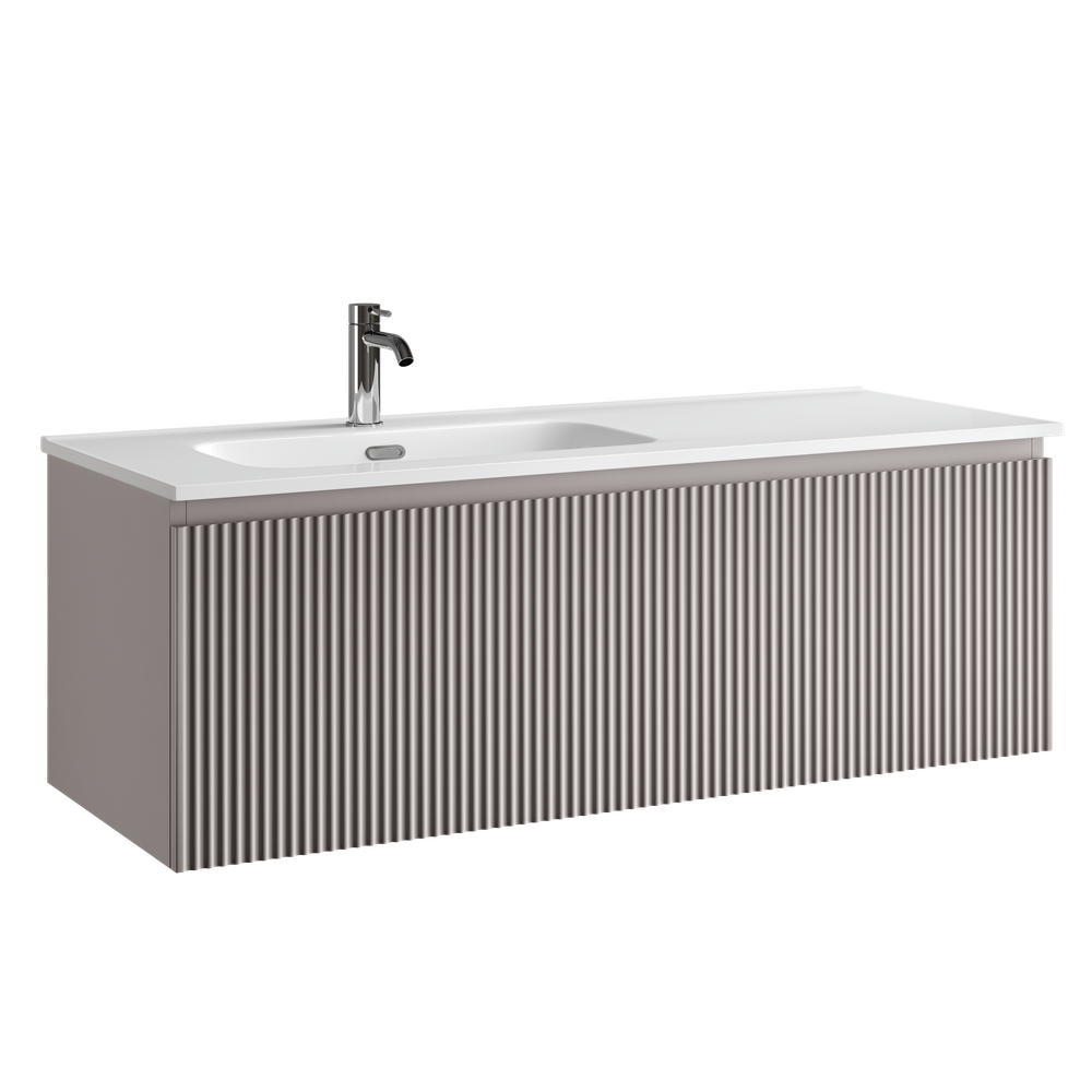 Тумба подвесная Sancos Snob R 1.0 с одним ящиком 1195х445х406, Doha Soft, SNR1.0120LSM