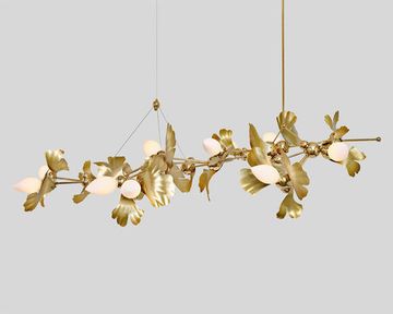 GINKGO BLOSSOM 13-LIGHT CHANDELIER by ROSIE LI