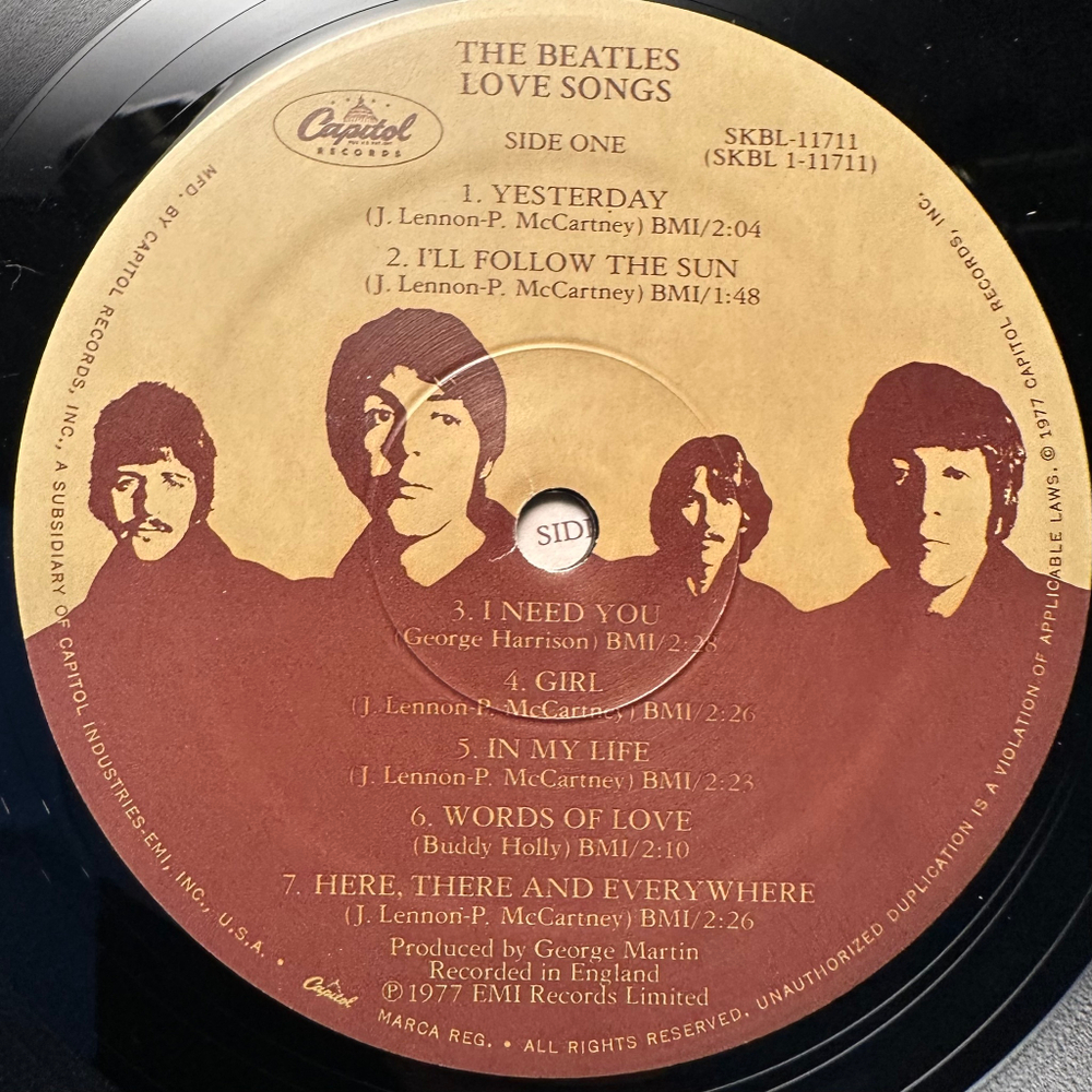 The Beatles - Love Songs 2LP (США 1986г.)