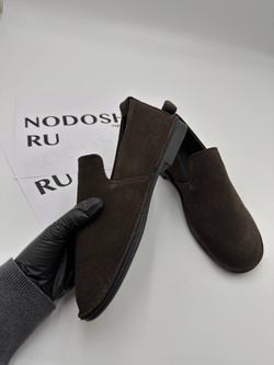 Туфли женские натуральная кожа артикул 2102-16 цвет "тёмно-коричневый"