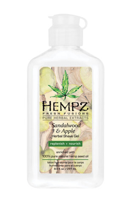 Гель для бритья Сандал и Яблоко 177мл / Sandalwood & Apple Herbal Shave Gel