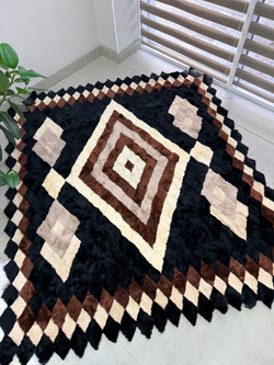 Покрывало меховое ковер из шкуры овчины