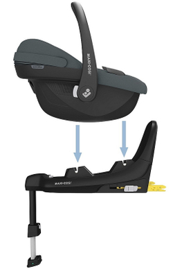 Автокресло Maxi-Cosi Pebble S с базой Family Fix S 8440106110 Tonal Graphite/граффит