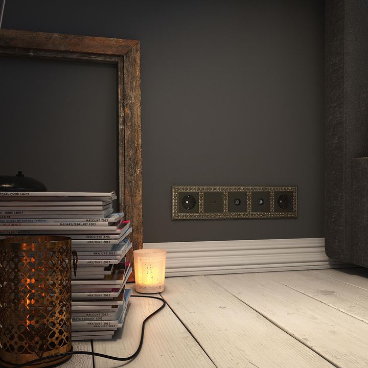 Рамка Werkel Antik на 5 постов бронза WL07-Frame-05 4690389063657