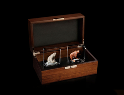 Подарочный набор. Бокалы для виски "Два друга" в футляре из ореха. Новая коллекция.