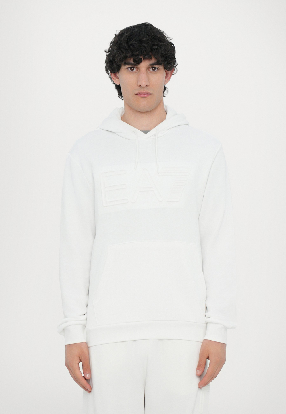 EA7 Emporio Armani Толстовка с капюшоном - Белый
