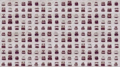 Цифровое панно ID Wall RETRO CARS MINI SEPIA