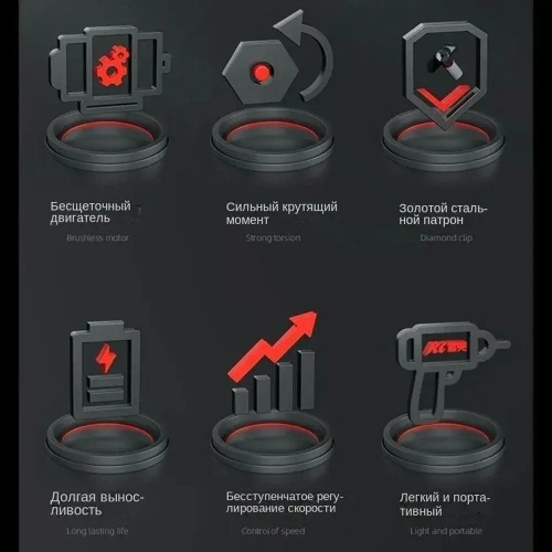 ZinBee Ленточный шуруповерт, 60 Нм, 1 АКБ