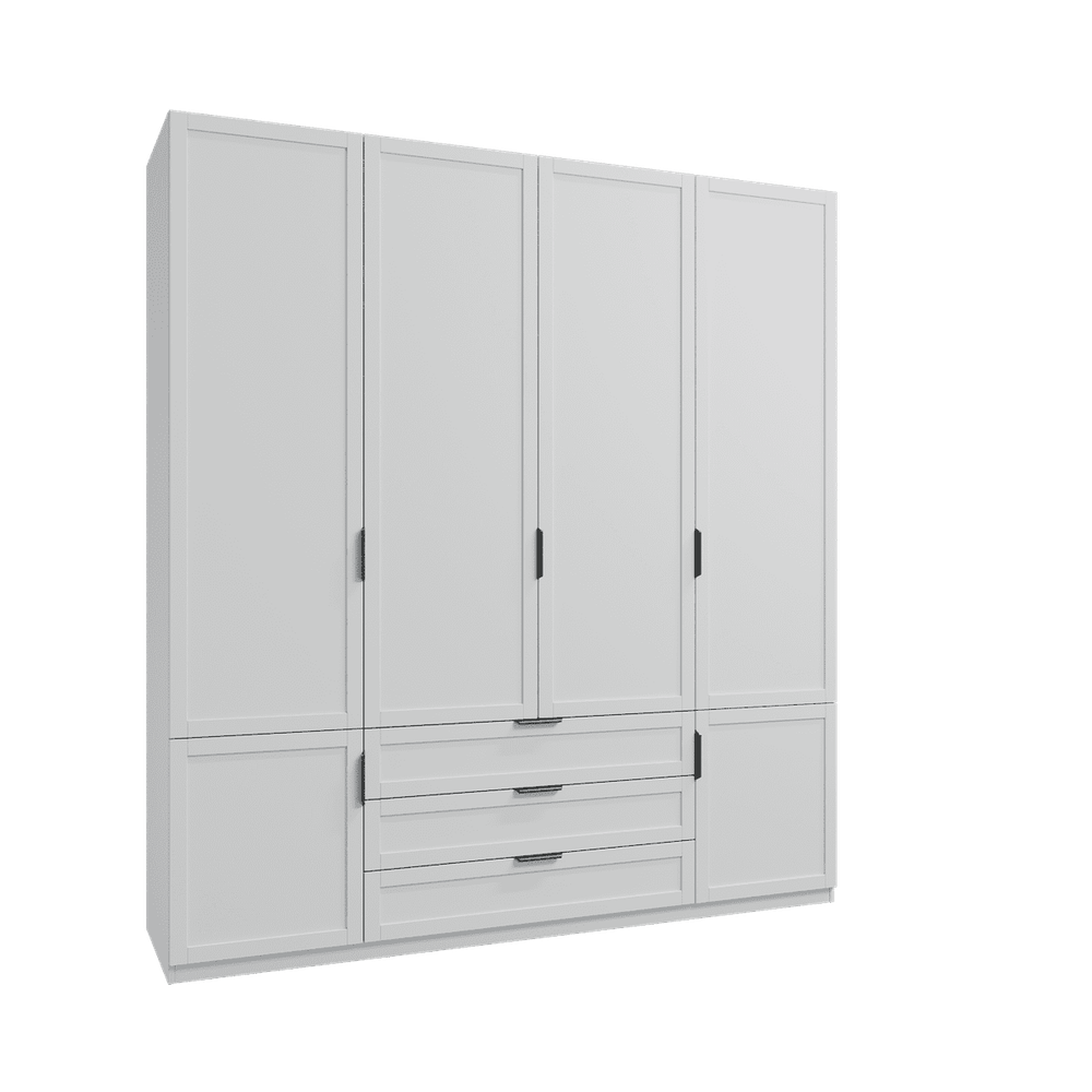 Шкаф распашной Нордик - 4, белый