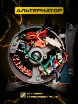 Генератор бензиновый Электрический Техно-Дон БГ-4500 ( 4,75 кВа полная мощность, 220В, 12В, 3,2 3,5 кВт 50 Гц, 7 л.с Ручной стартер Электростанция для Дома)