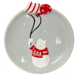 GAEM Тарелка "Белый медведь", L18 W17 H4 см