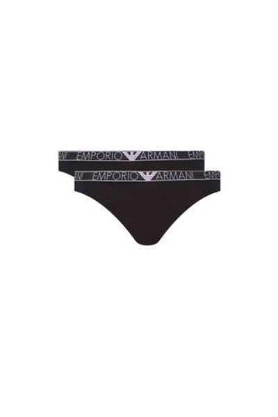 Трусики 2 пары Emporio Armani - черный(163334 4R223)
