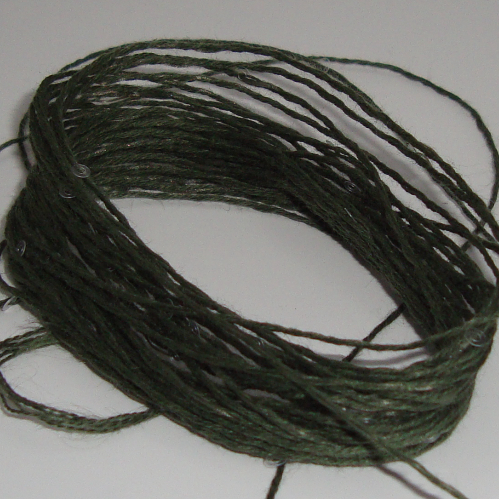 Бобинная пряжа Cotton Paillettes (Verde)