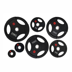 Диски обрезиненные с тремя хватами в ассортименте 10 кг