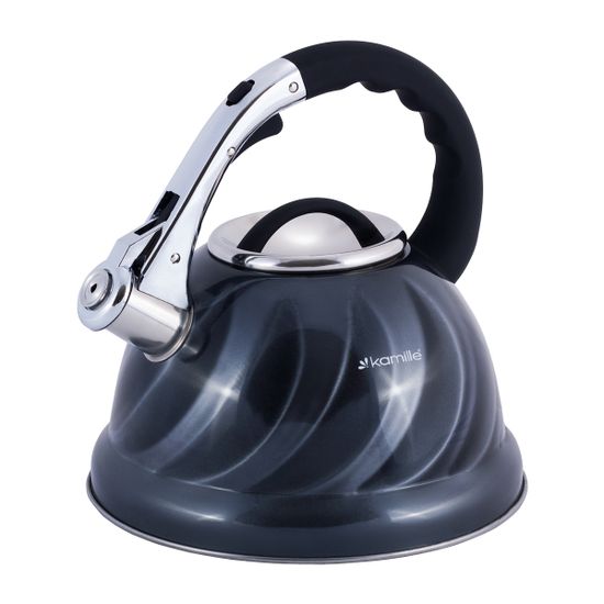 Чайник 3 л. из нержавеющей стали со свистком Kamille KM-0690N