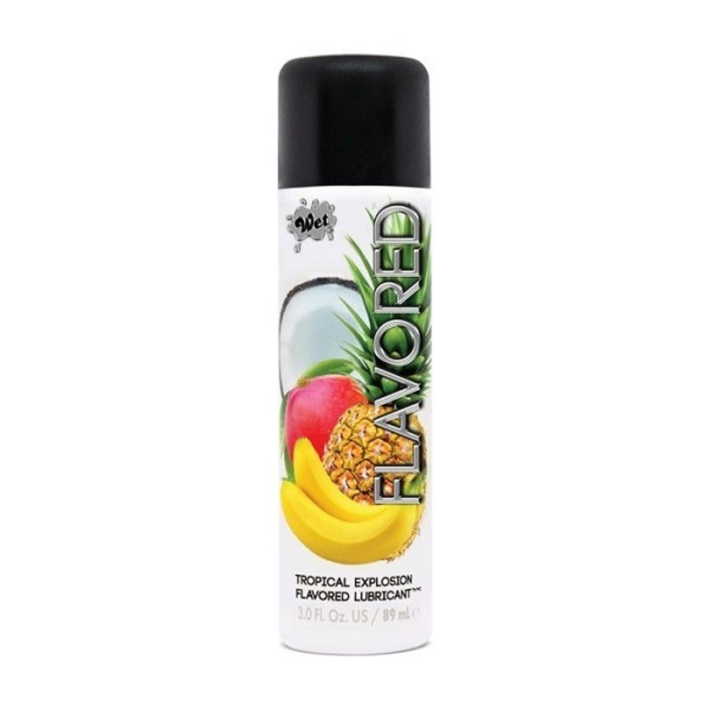 Лубрикант с ароматом тропических фруктов Wet Flavored Tropical Explosion 89мл