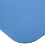 Коврик для йоги 6 мм 183*61 см «Шамбола» с лазерной гравировкой (ТРЕ), синий