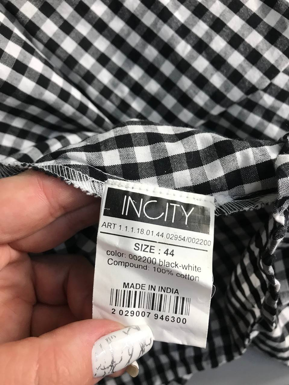 Платье Incity в клетку, визуально на 44 размер