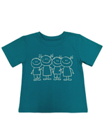 1401 Футболка детская бирюзовый (72-140)