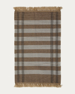 Коврик Barani из полипропилена коричневого и бежевого цвета 60 x 90 см