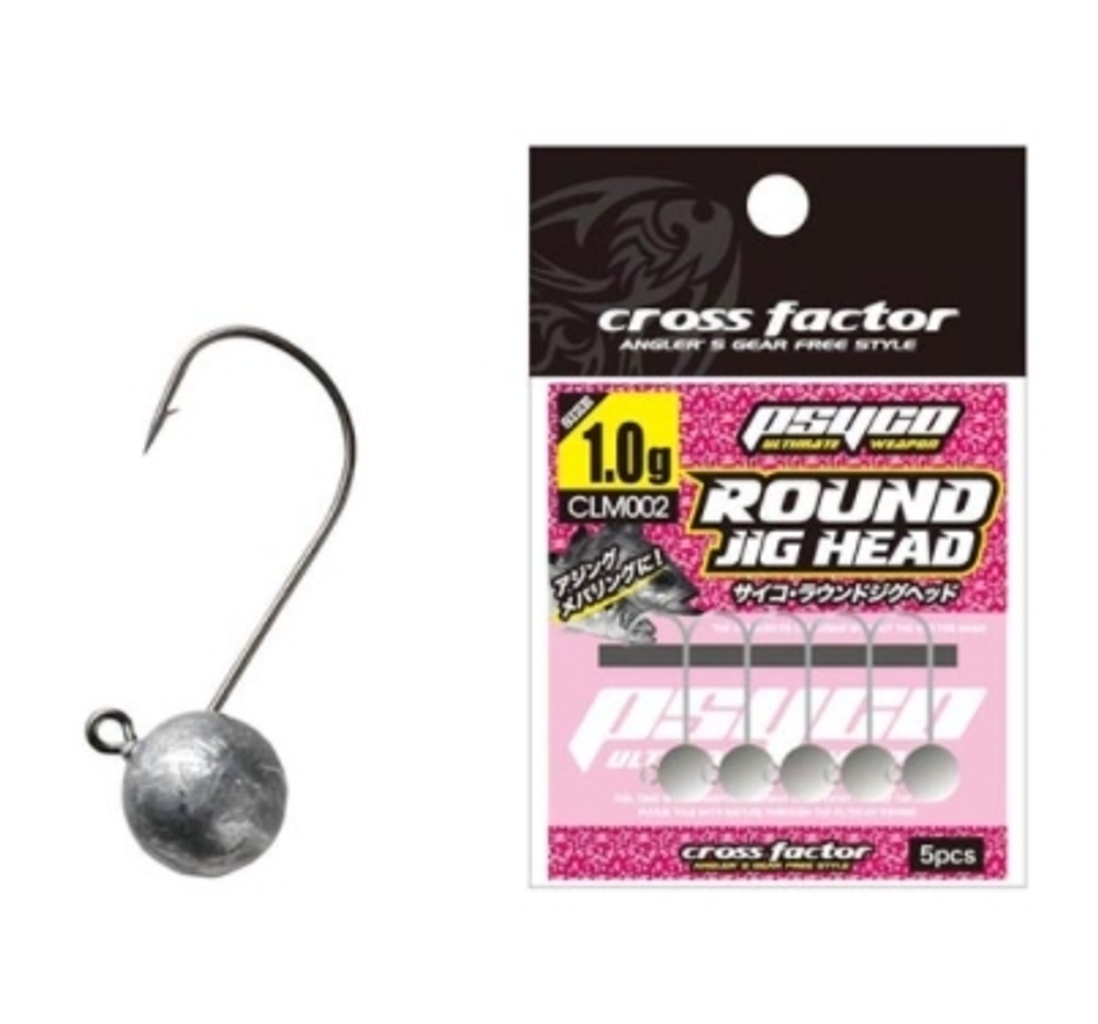 Джиг головки CROSS FACTOR PSYCO ROUND JIG HEAD CLM002