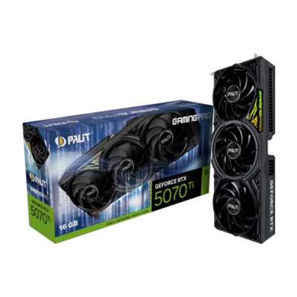 Видеокарта Palit nVidia GeForce RTX 5070 Ti GamingPro 16Gb NE7507T019T2-GB2031A
