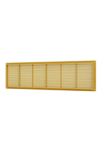 Решетка вентиляционная ДП фланец 220х60 переточная 227х67 пластик Beige ERA