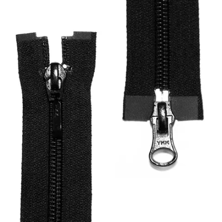 Молния витая, двухзамковая YKK Тип 5 70 см, цв.черный