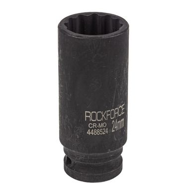 Головка ударная глубокая 24мм (12гр.), 1/2'' RockForce RF-4488524
