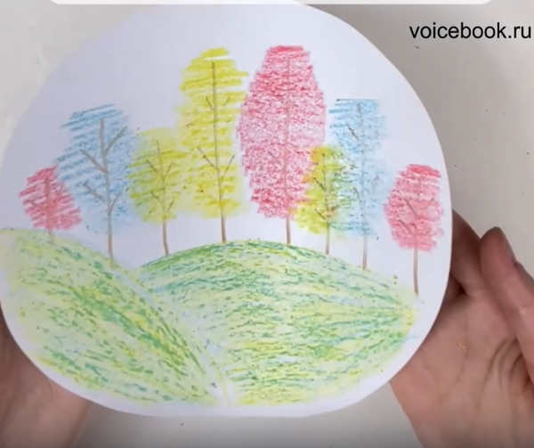 Рисуем лес в простой технике Рисуем лес в простой технике