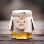 Бонбоньерка с медом на свадьбу, стиль "Рустик"