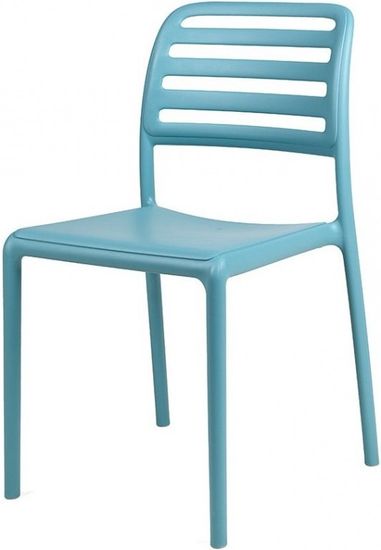 Стул Costa Bistrot пластиковый  голубой Nardi Италия