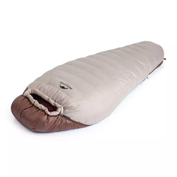 Мешок спальный Naturehike SnowBird, 190х75 см, M (650G), (правый) (ТК: -3°C), серый/коричневый