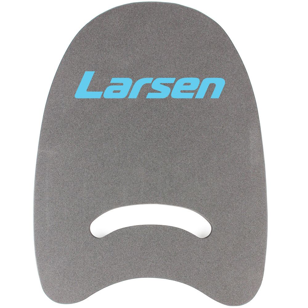 Доска для плавания AquaFitness Larsen YP-07 (цельный материал) графит/бирюз.