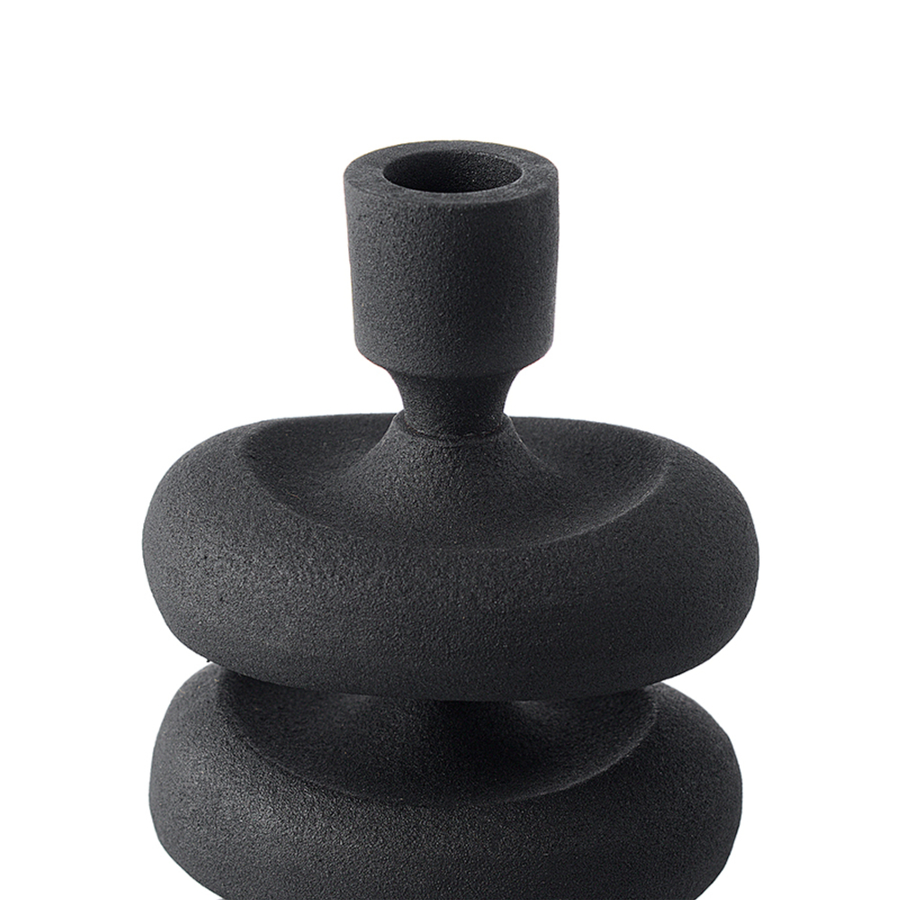 Подсвечник vivlend, 22 см, черный