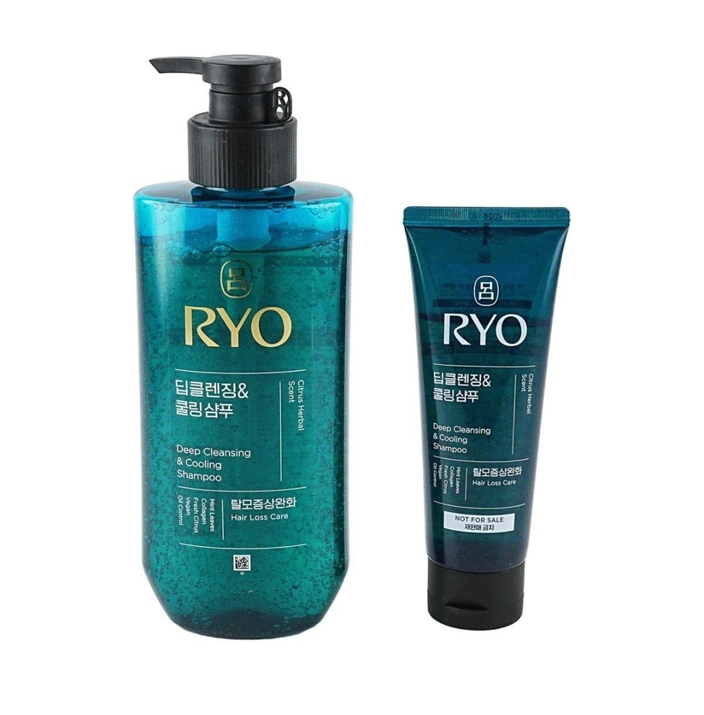 RYO Набор шампуней для глубоко очищения, прикорневого объема (480+112мл) Deep Cleansing & Cooling Shampoo