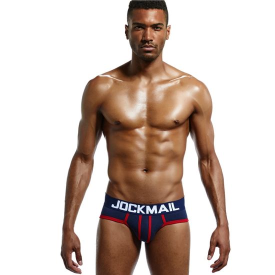 Мужские трусы брифы темно-синие JOCKMAIL JM2012-16