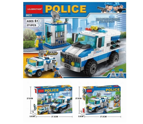 Конструктор Сити "Полицейская бронированная транспортная машина" 271 дет.