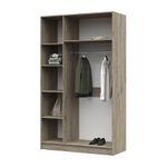 Басса (Бася) ШК 557 Шкаф 3-х дверный Дуб крафт серый / Дуб крафт белый