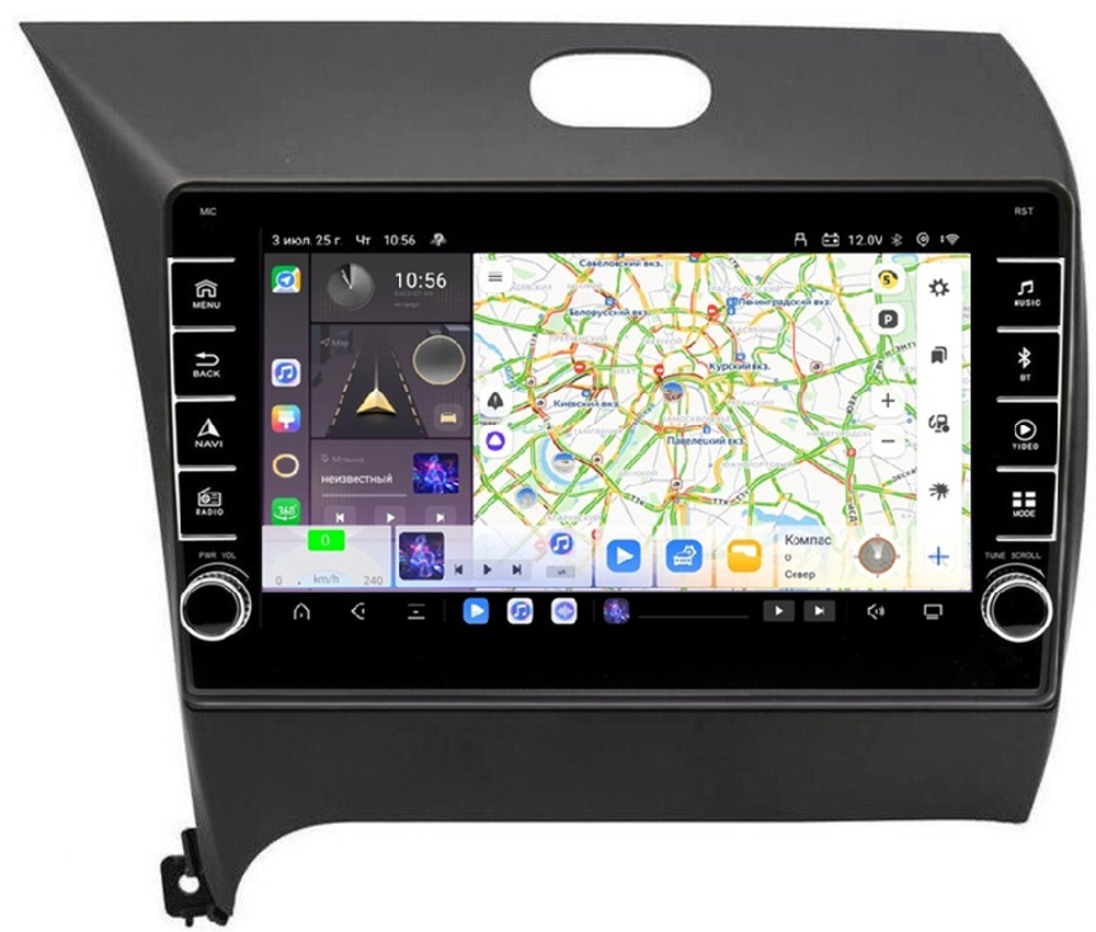 Магнитола для KIA Cerato III 2013-2018 - Carmedia OL-9732 (кнопки и крутилки) Android 13, TS20, 6+128Гб, CarPlay, 4G SIM-слот