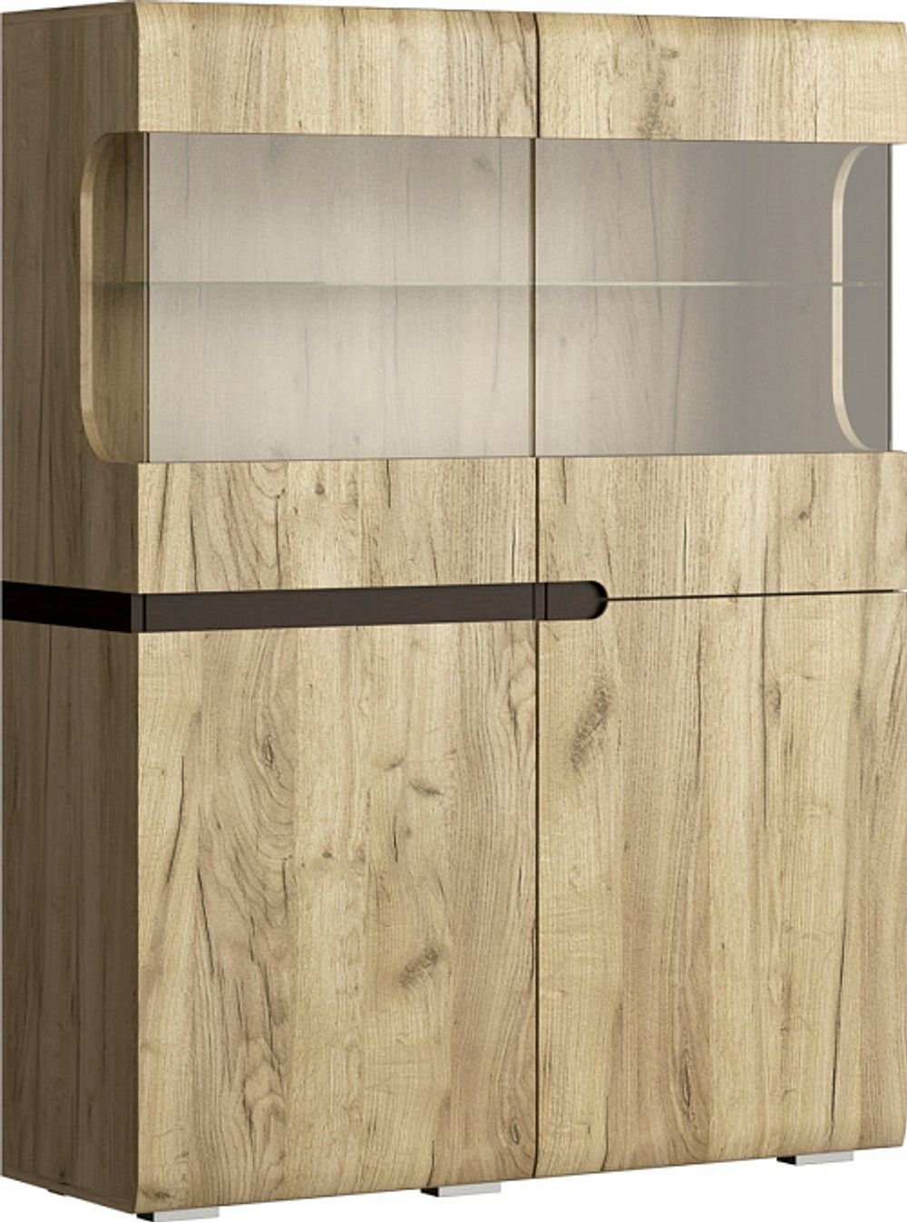 Ультра Шкаф витрина 2-х ст.малая(440)