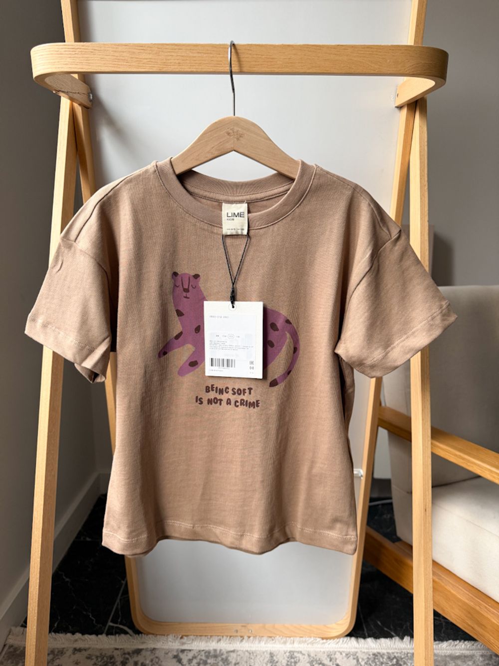 Новая хлопковая футболка Lime, 110